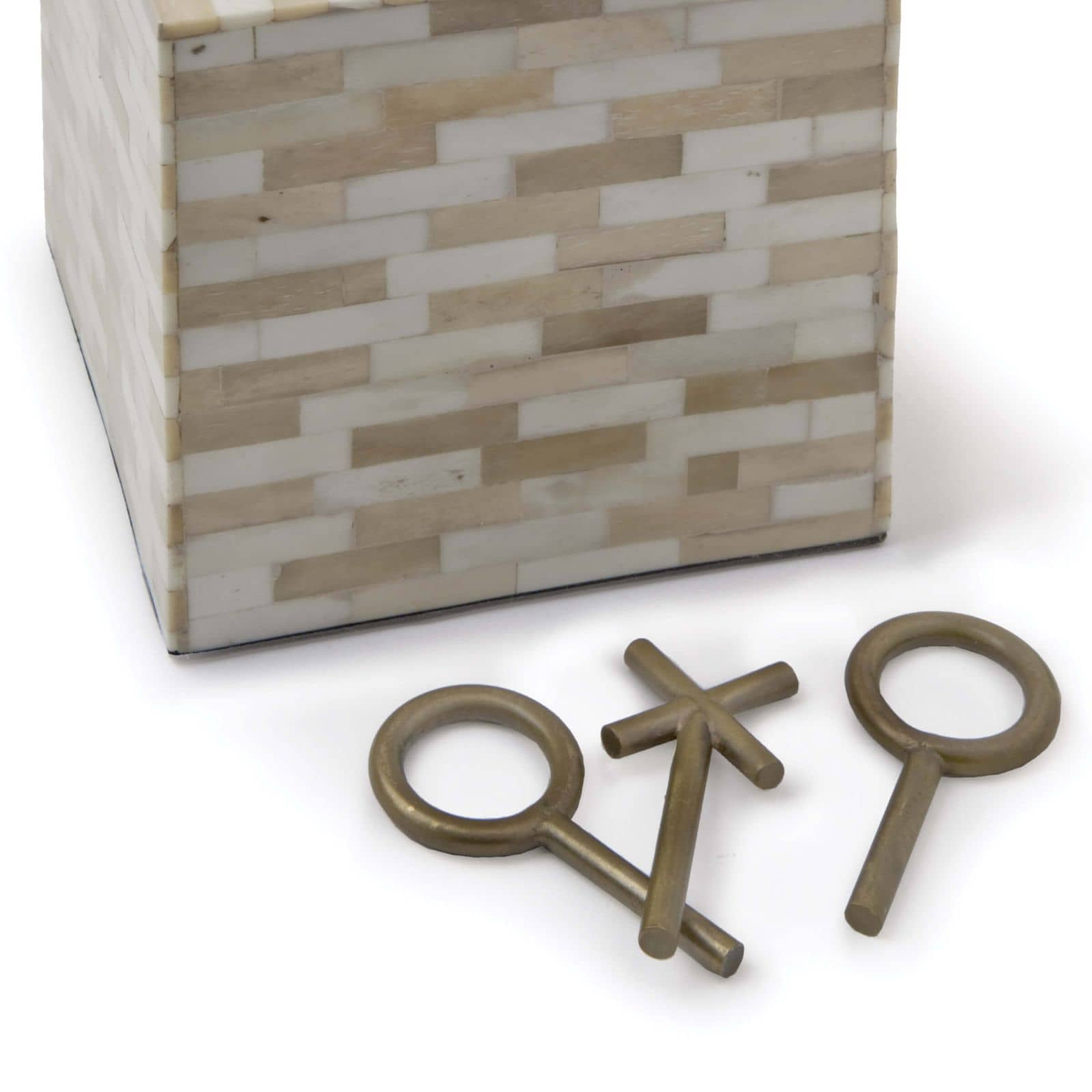Tic Tac Toe Block | Multi-Tone Bone