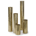 Hammered Bud Vase Set | Polished Brass