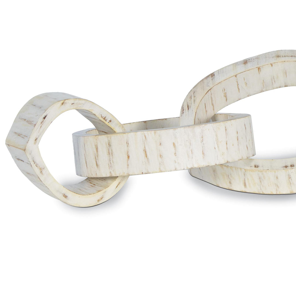 Wooden Links Centerpiece | White