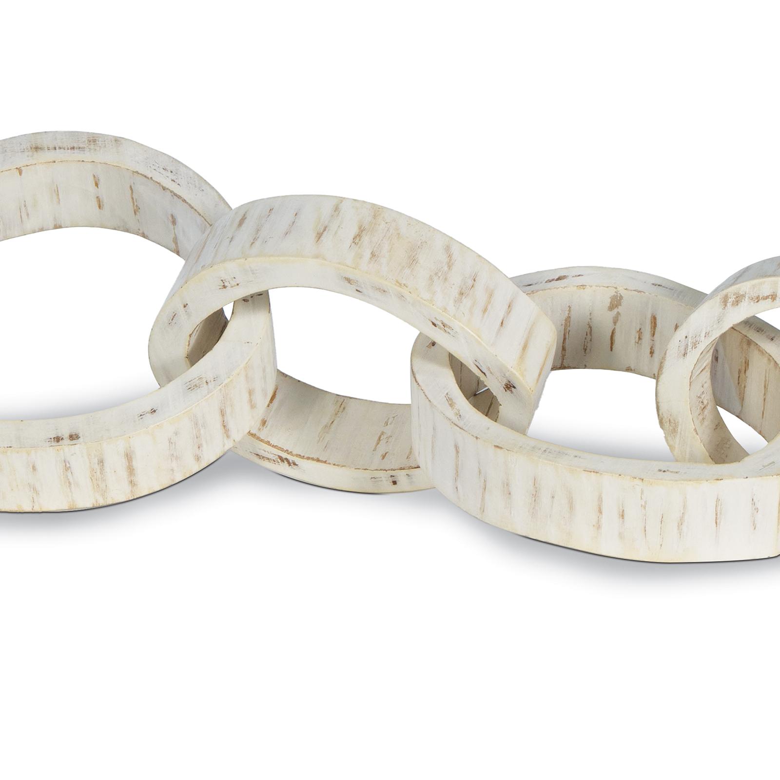 Wooden Links Centerpiece | White