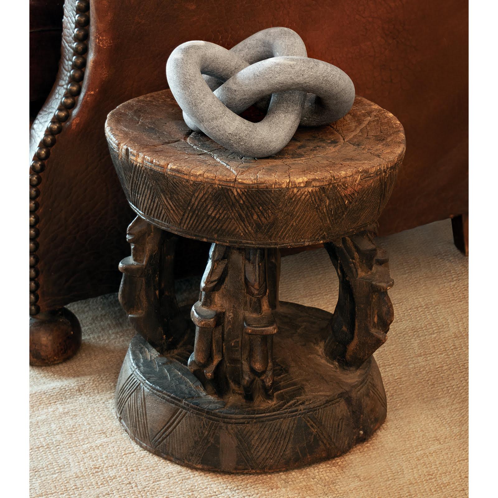 Cassius Marble Sculpture | Black