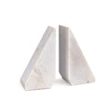 Othello Marble Bookends | White
