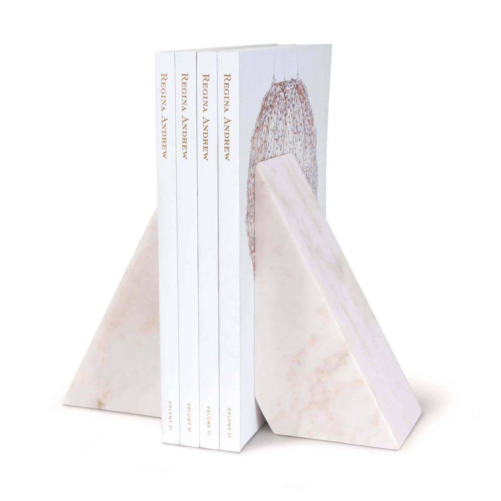 Othello Marble Bookends | White