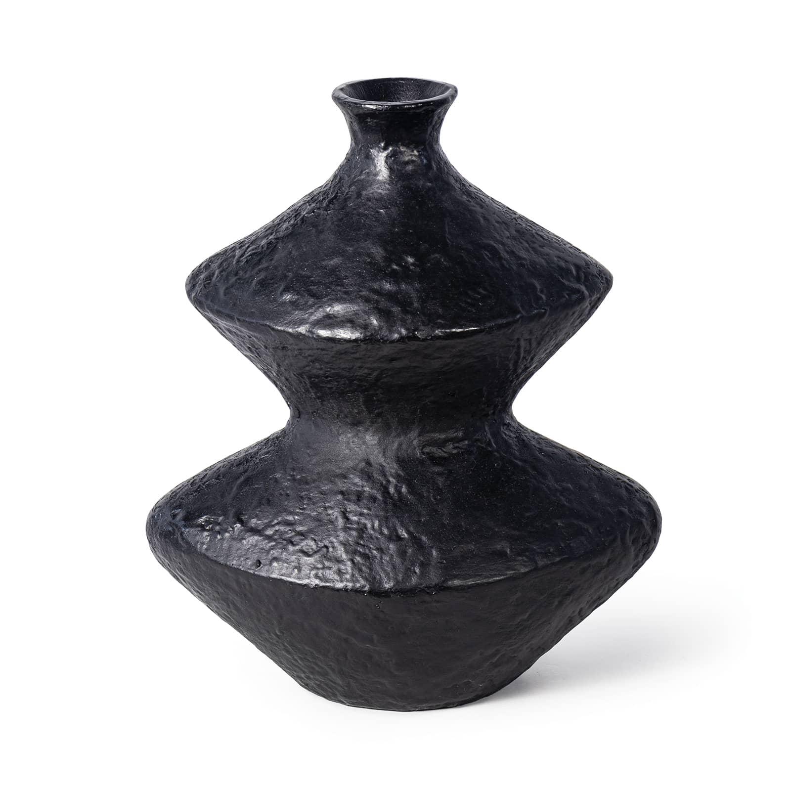 Poe Metal Vase | Black