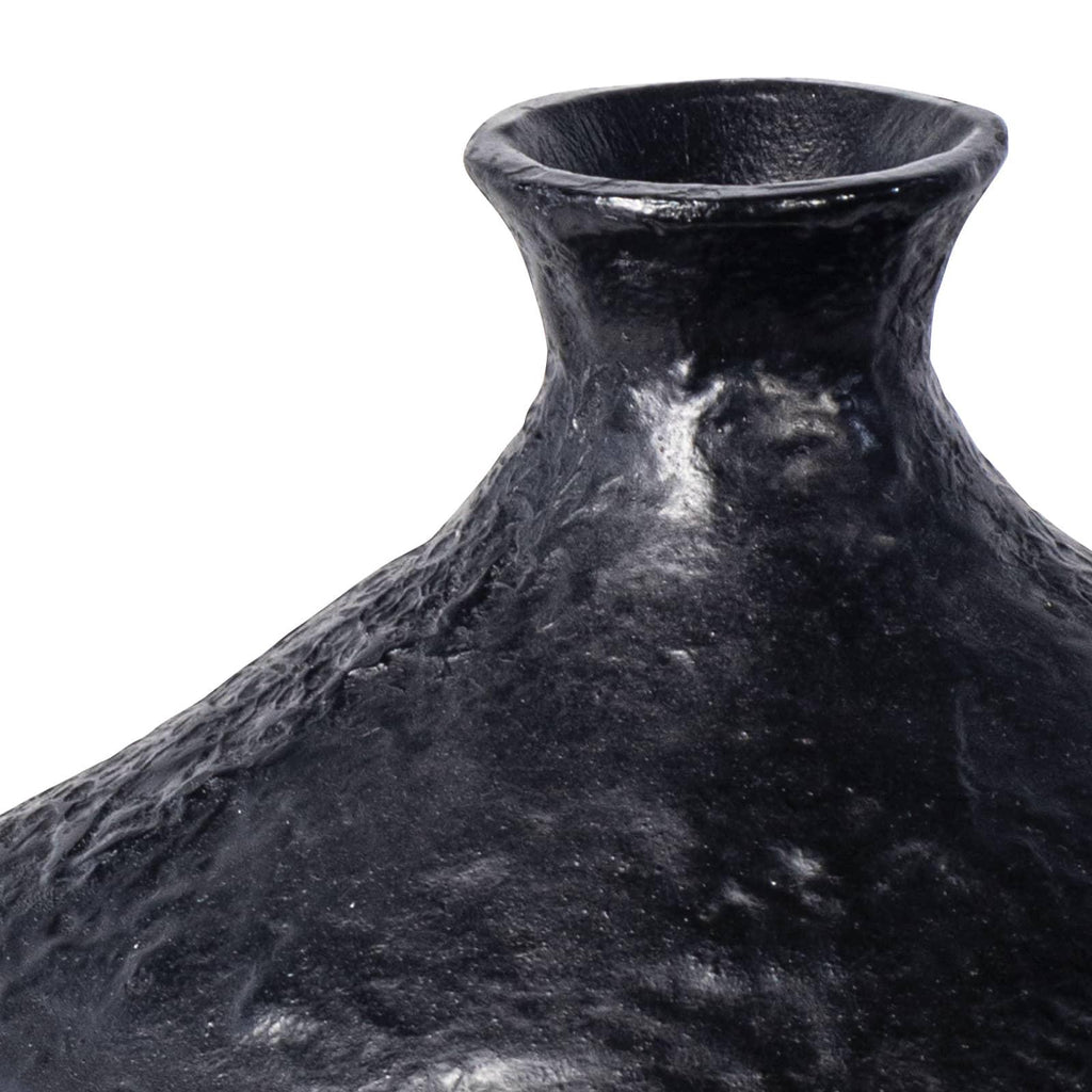 Poe Metal Vase | Black