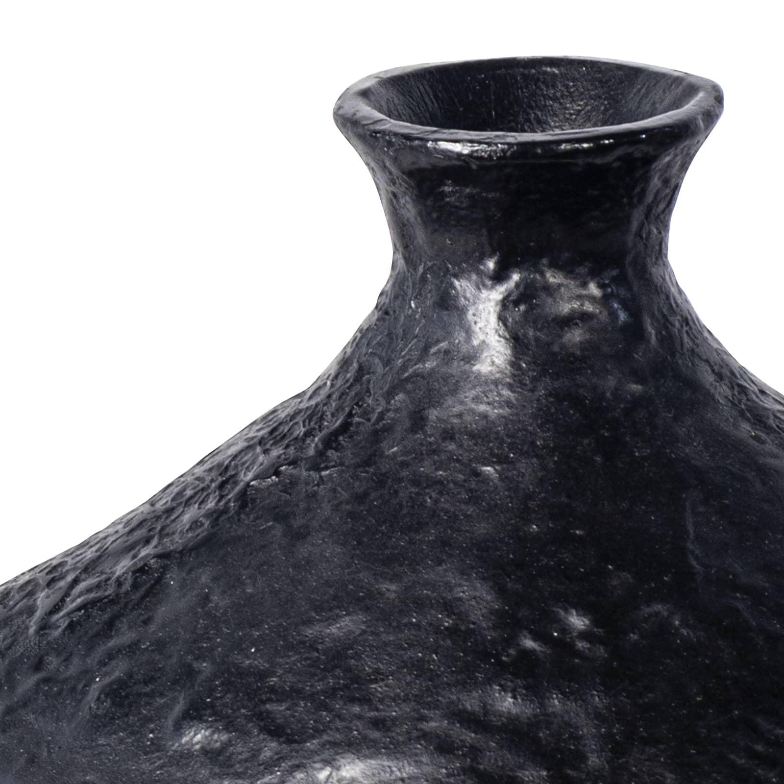 Poe Metal Vase | Black