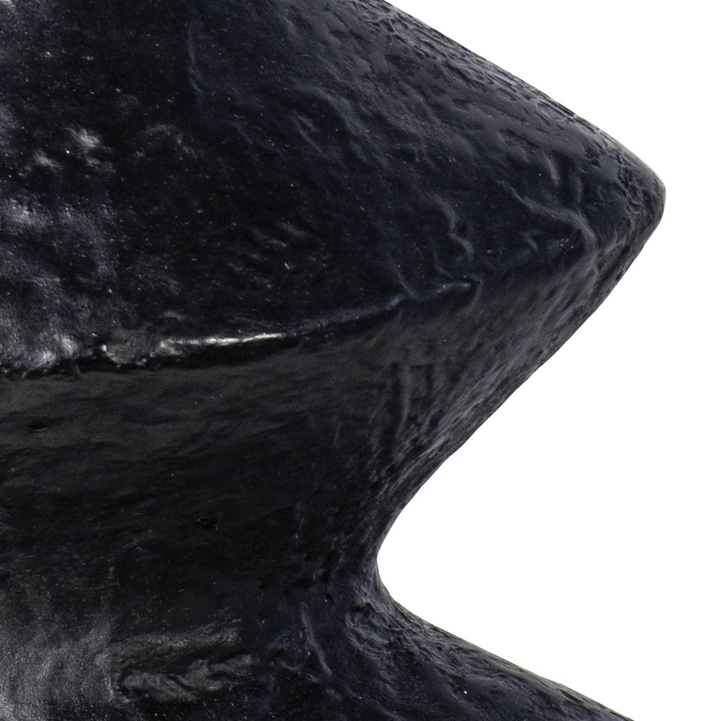 Poe Metal Vase | Black