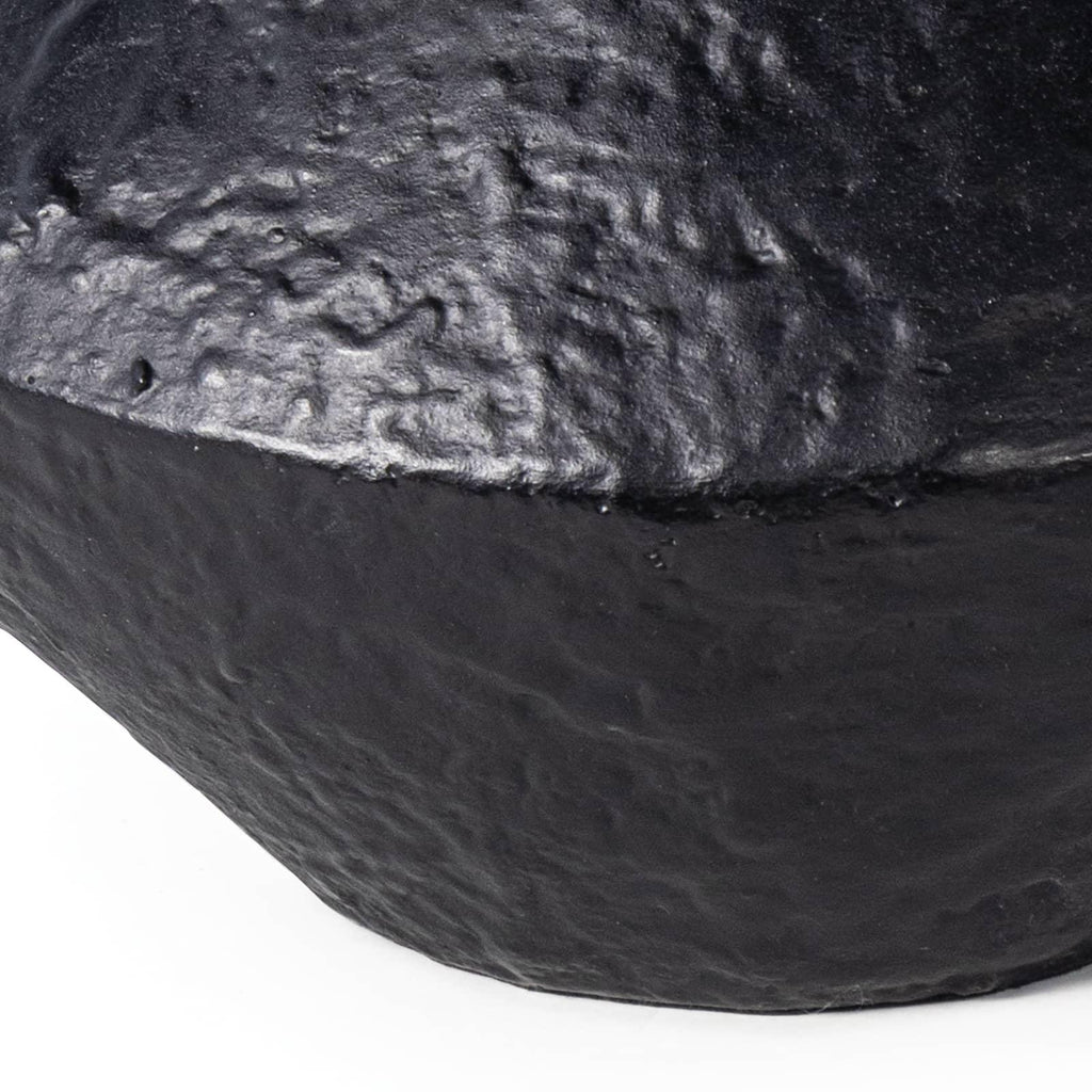 Poe Metal Vase | Black