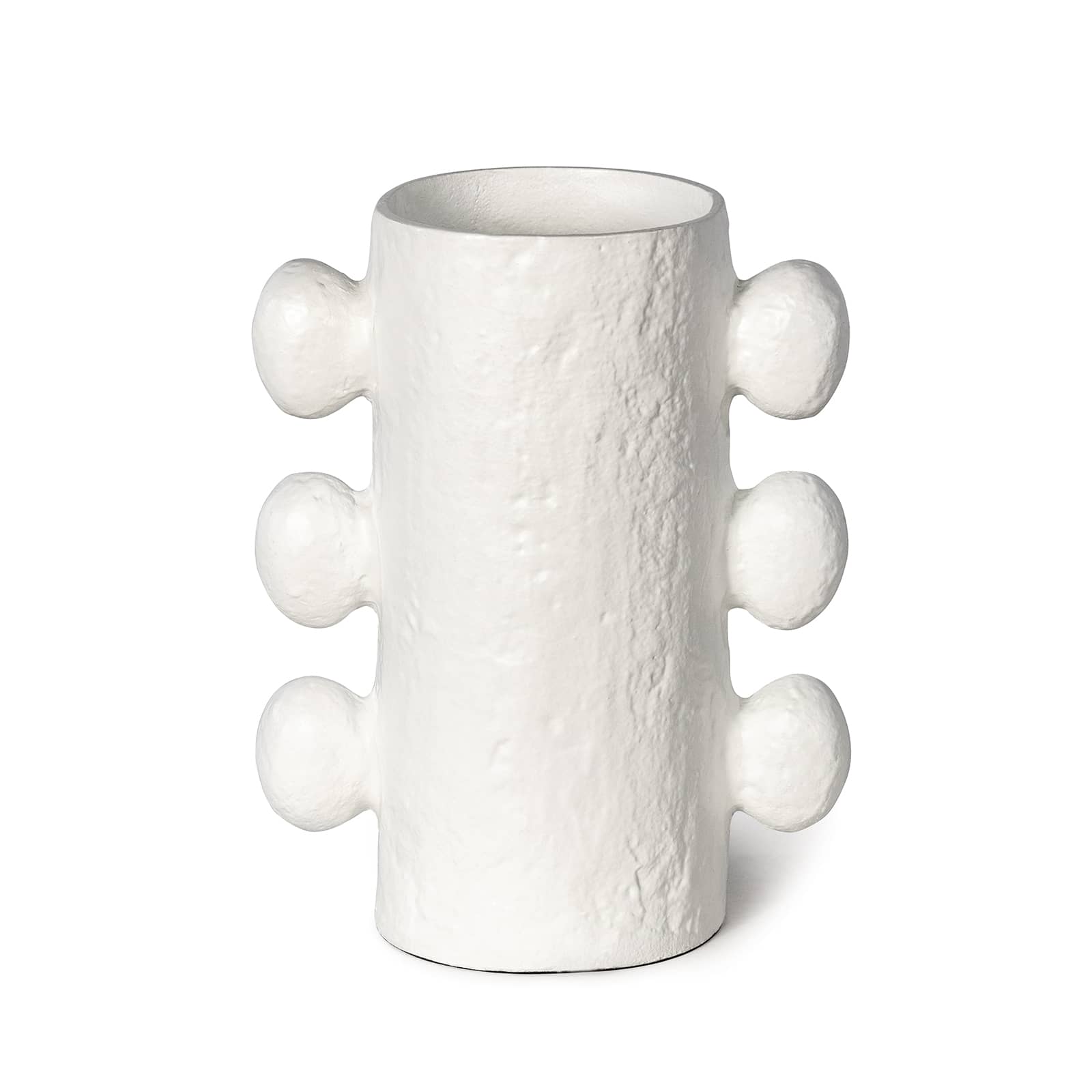 Sanya Metal Vase Small | White