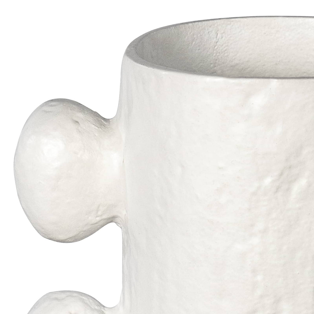 Sanya Metal Vase Small | White