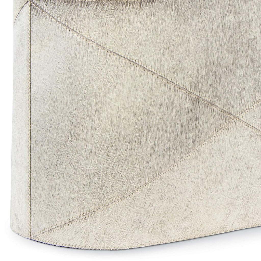 Andres Hair on Hide Basket | Grey