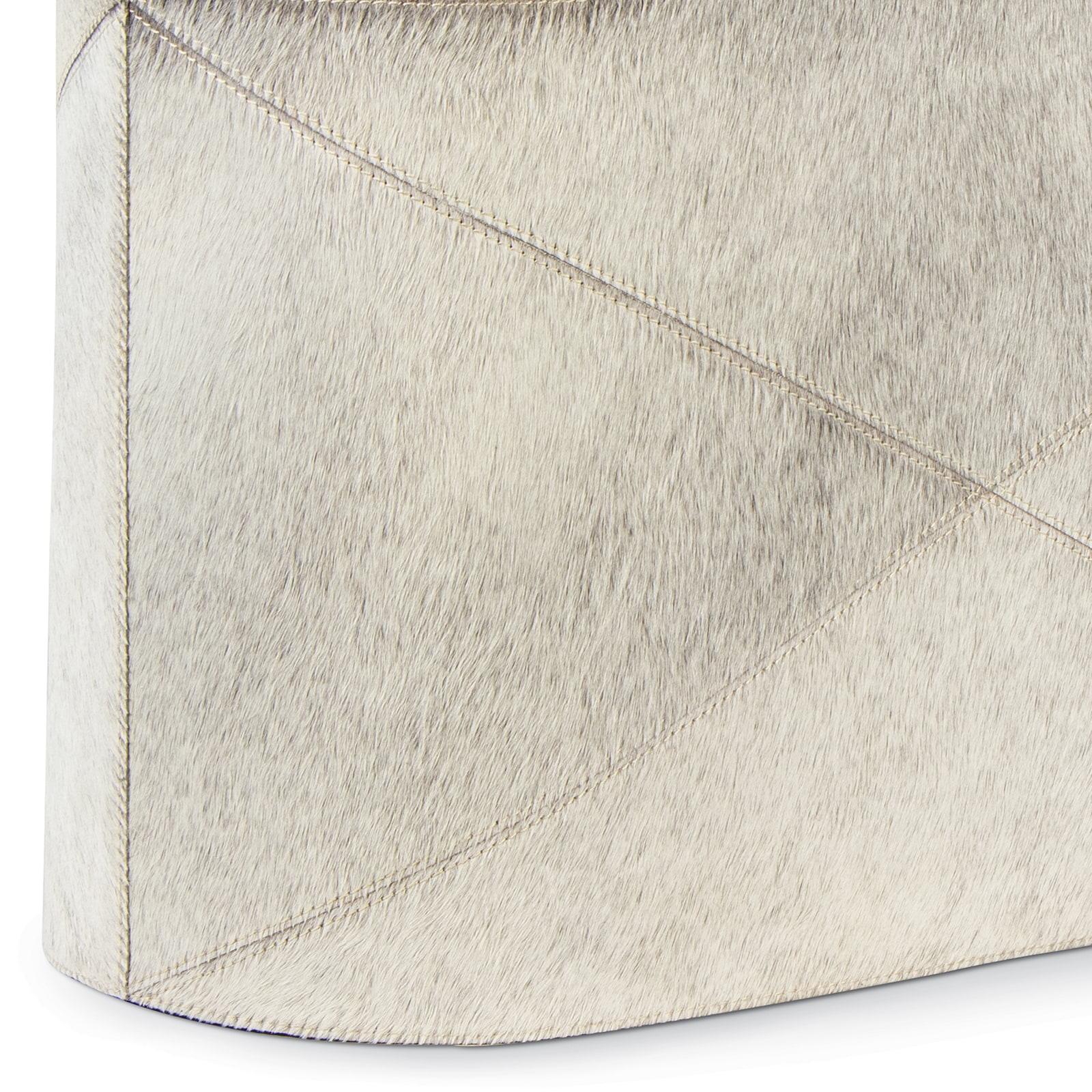 Andres Hair on Hide Basket | Grey
