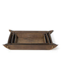 Derby Leather Tray Set | Brown