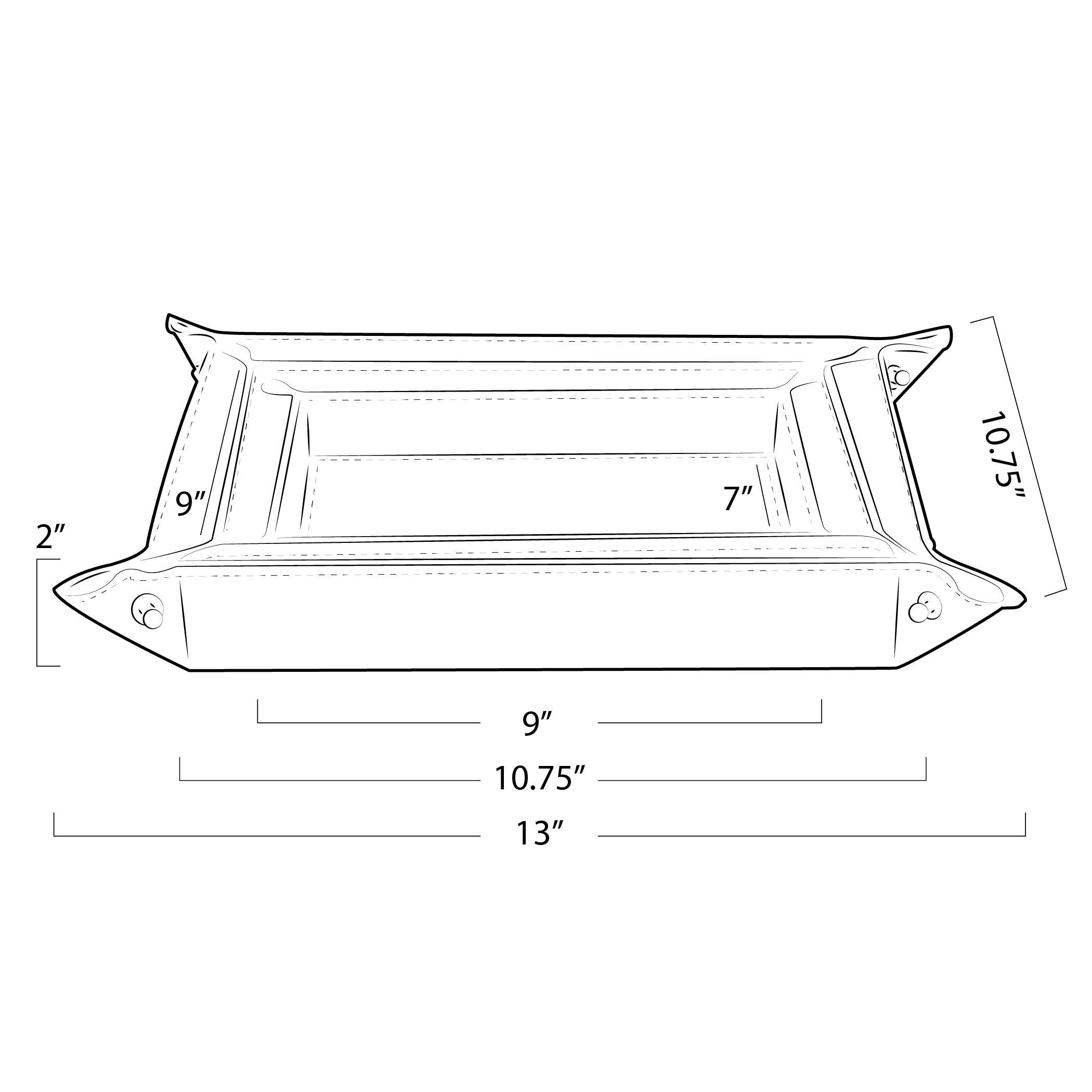 Derby Leather Tray Set | Brown