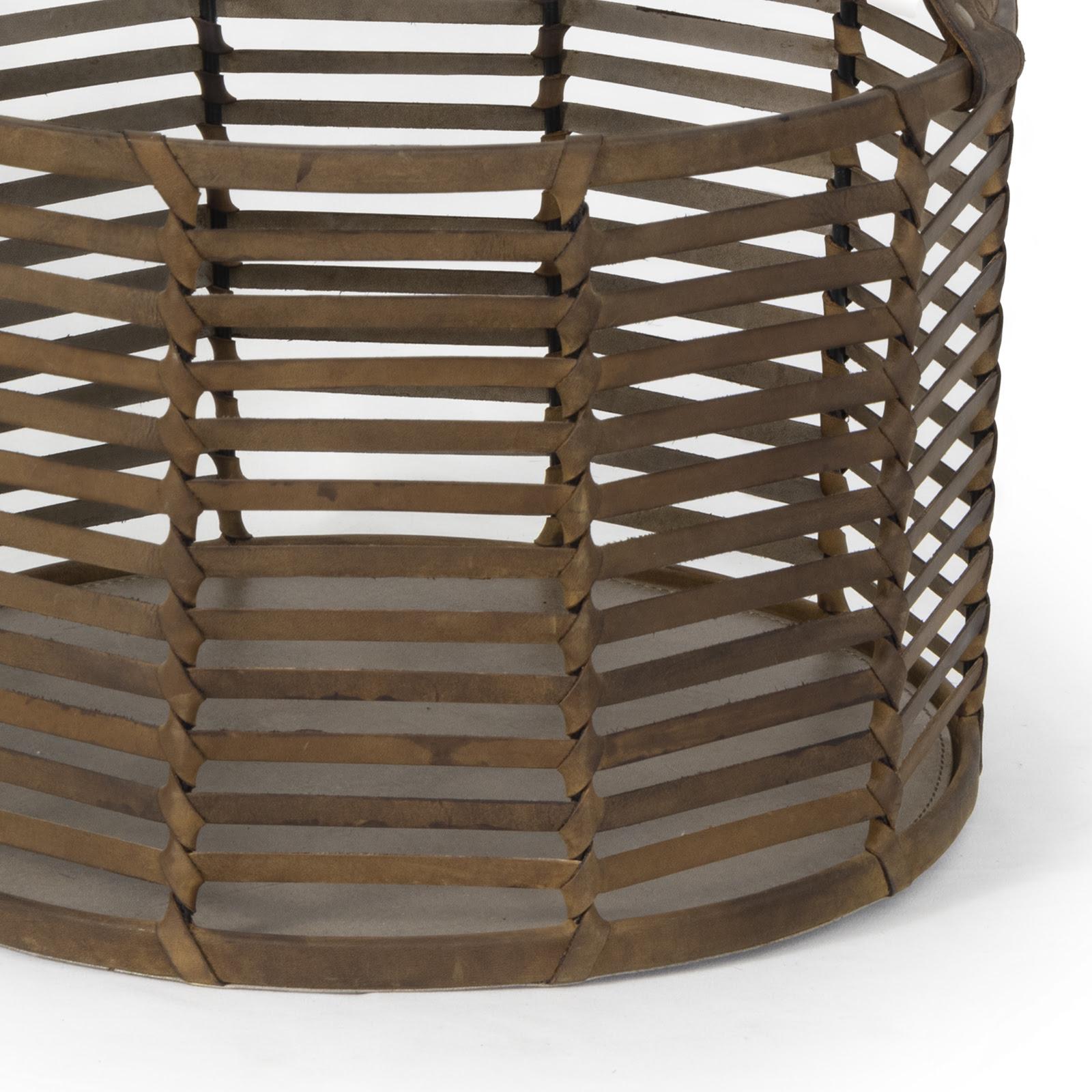 Finn Leather Basket Small