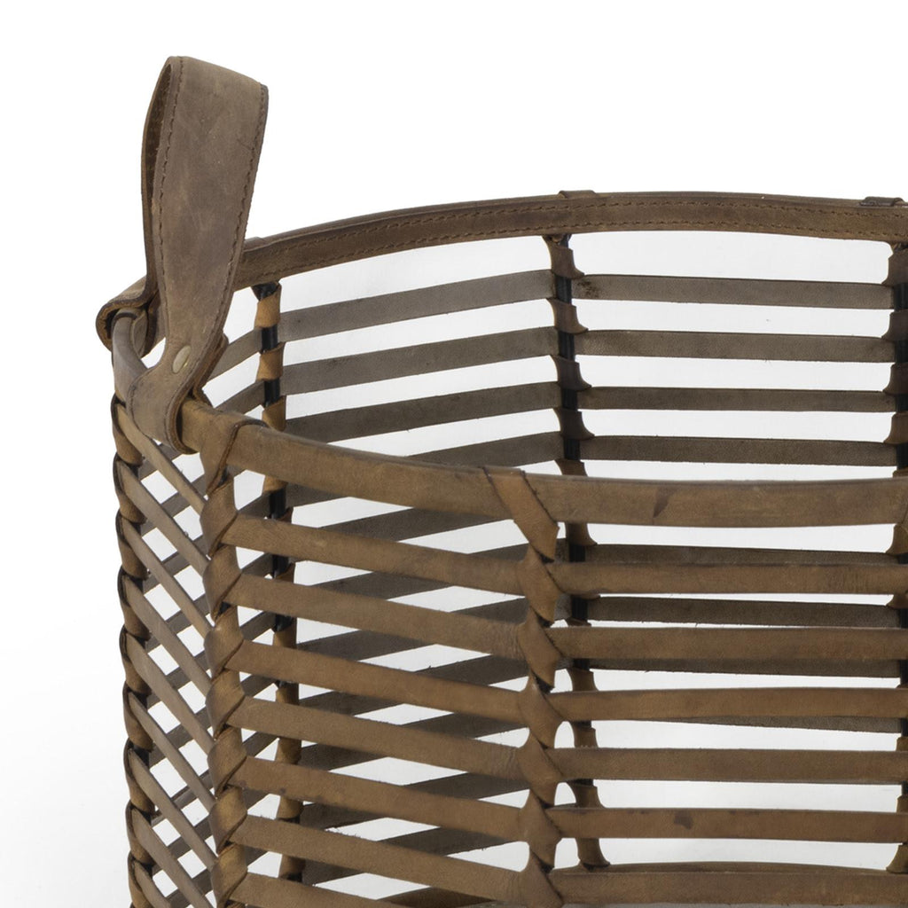 Finn Leather Basket Small