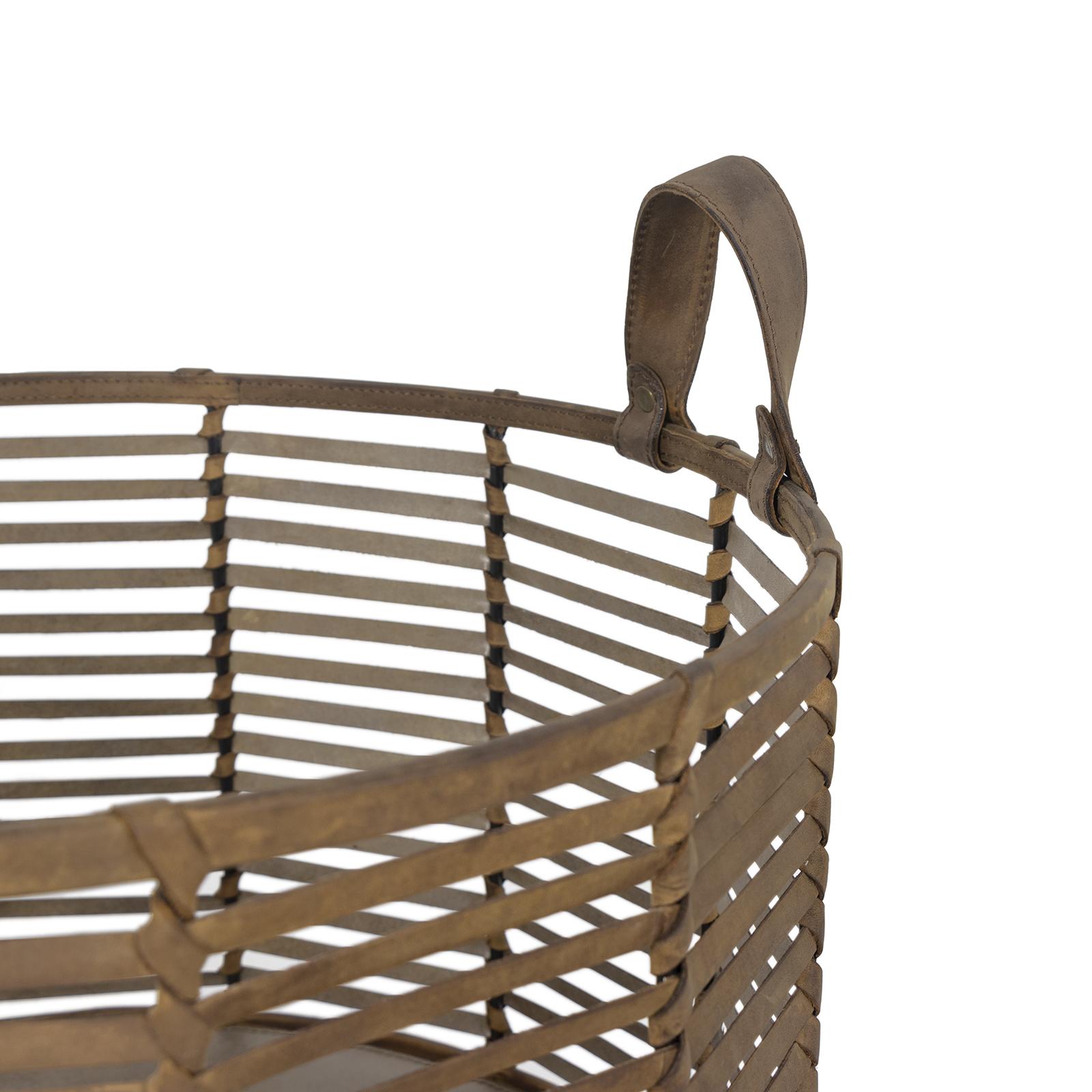 Finn Leather Basket Large