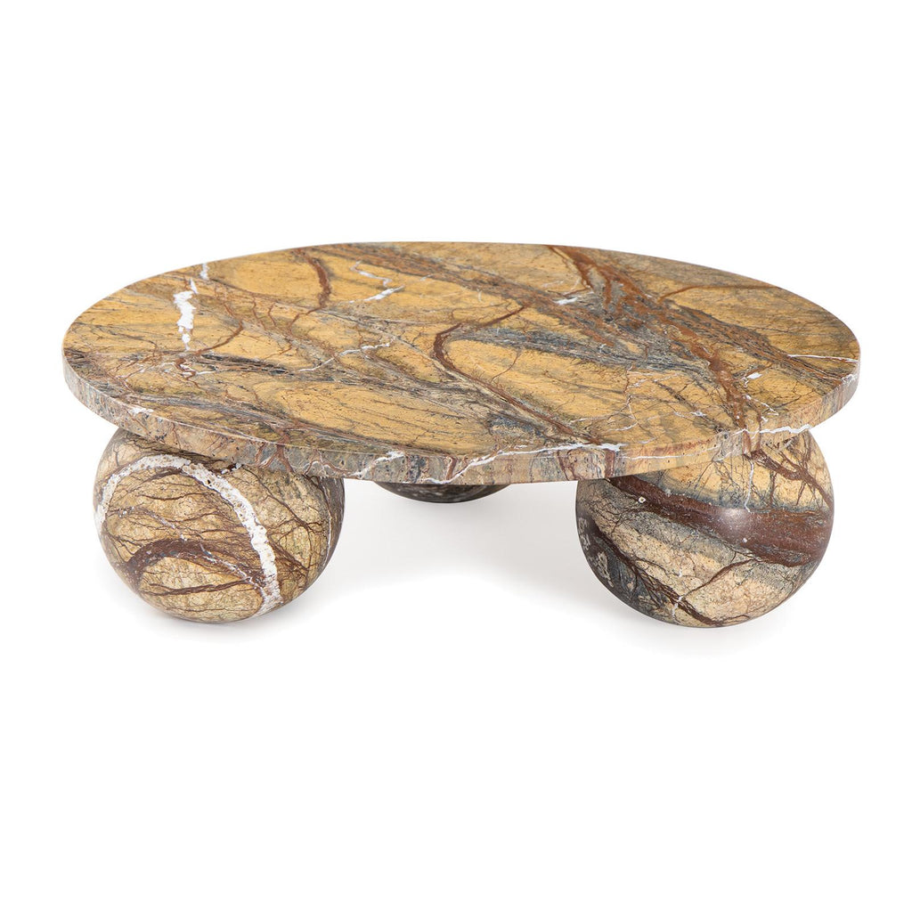 Marlow Marble Plate Large | Brown