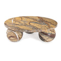 Marlow Marble Plate Large | Brown