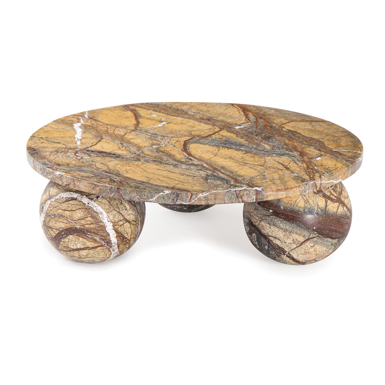 Marlow Marble Plate Large | Brown