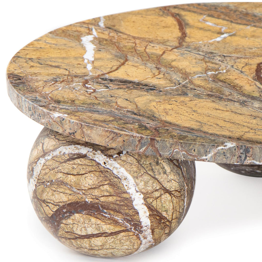 Marlow Marble Plate Large | Brown