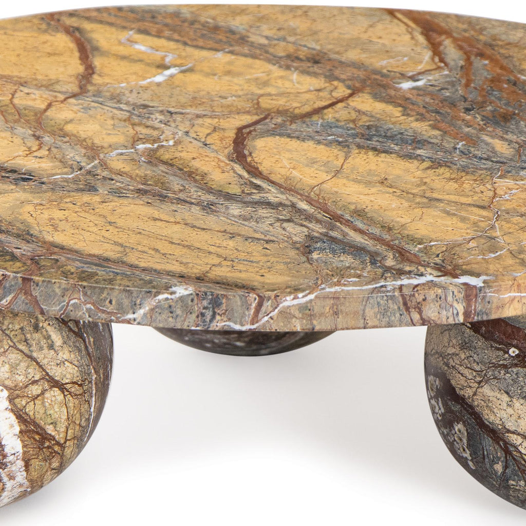 Marlow Marble Plate Large | Brown