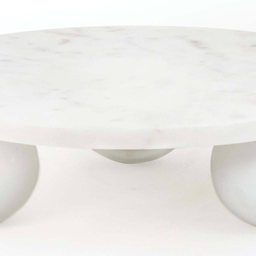 Marlow Marble Plate Large | White