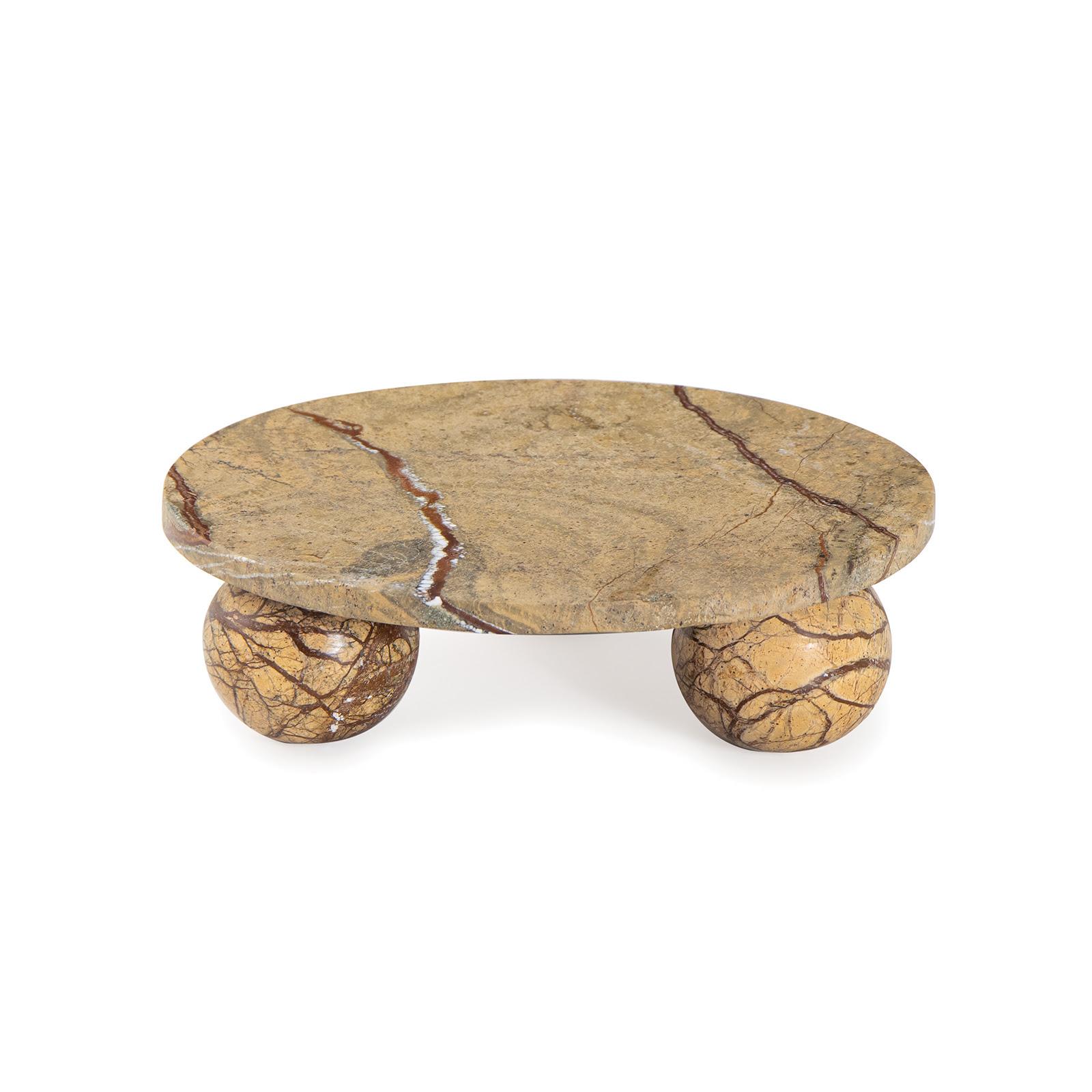 Marlow Marble Plate Small | Brown