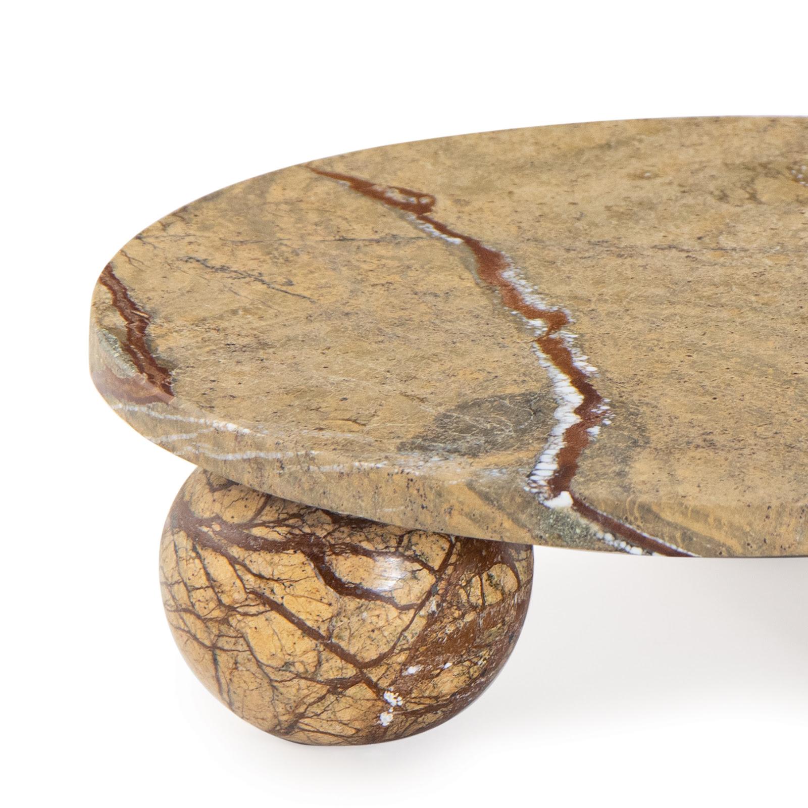 Marlow Marble Plate Small | Brown