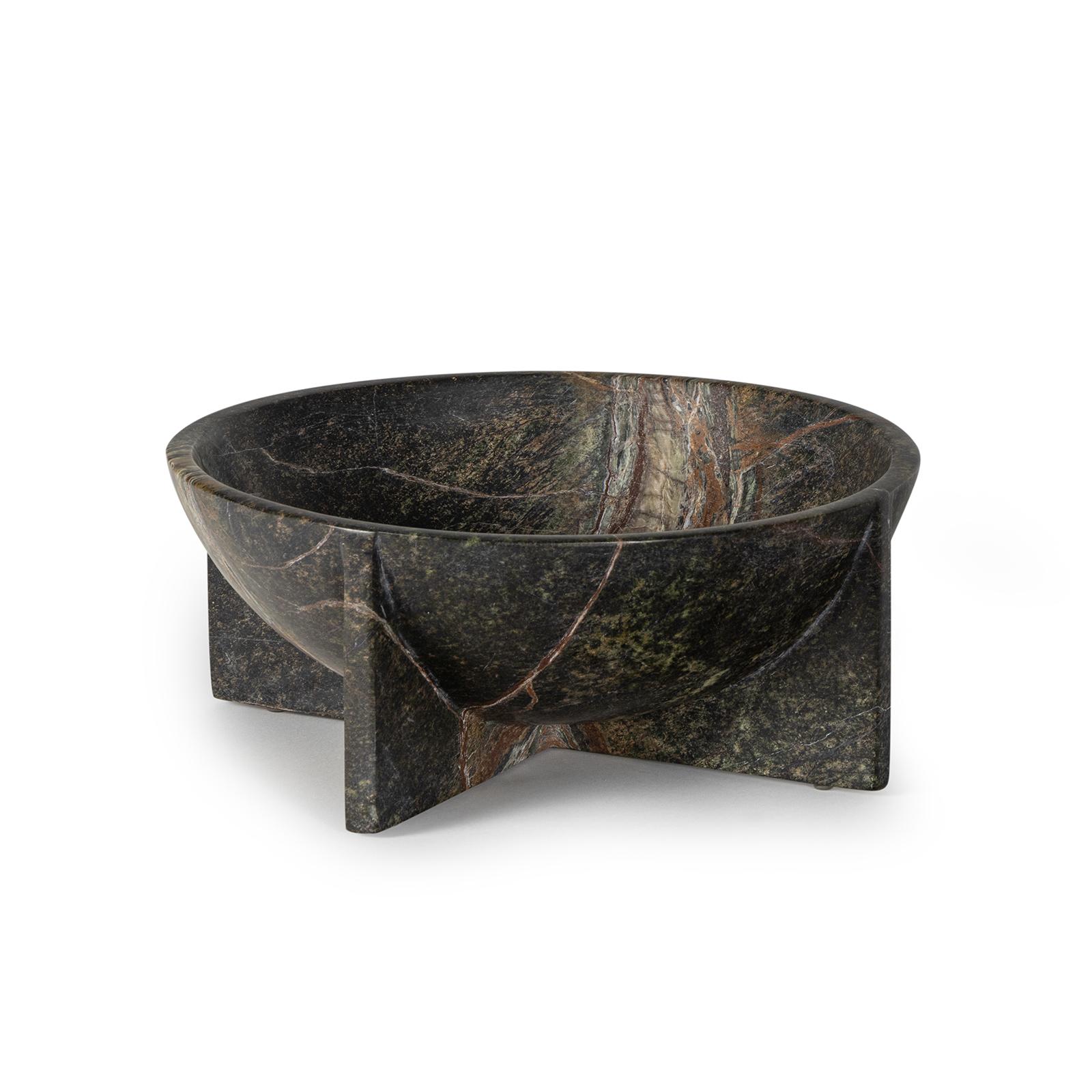 Tribune Marble Bowl Large | Green
