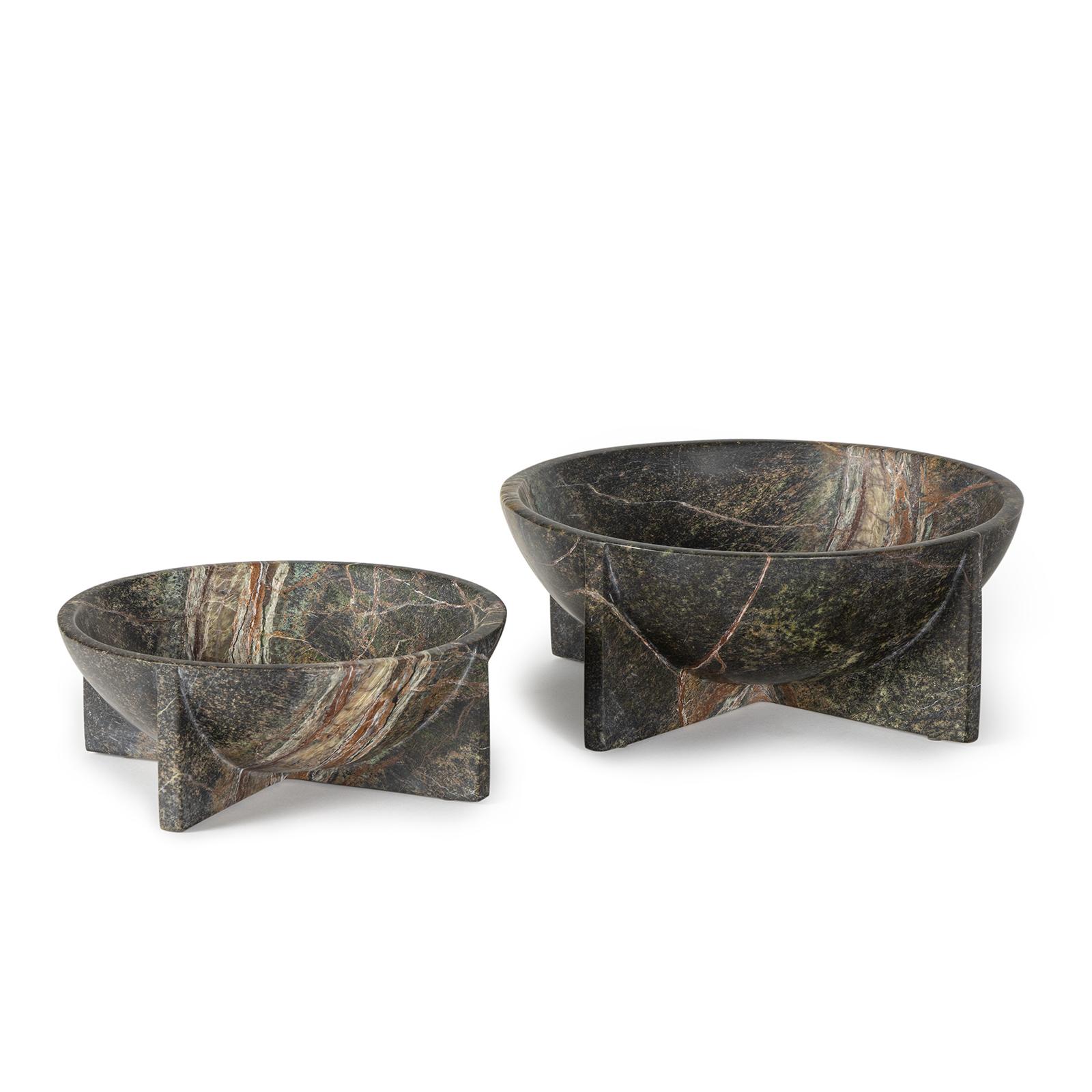 Tribune Marble Bowl Large | Green