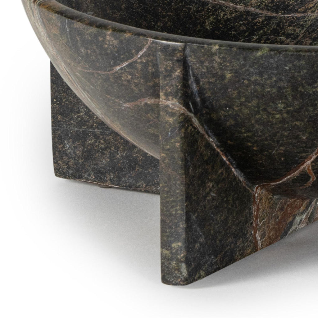 Tribune Marble Bowl Large | Green