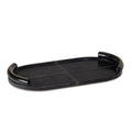 Forte Leather Tray Oval | Black
