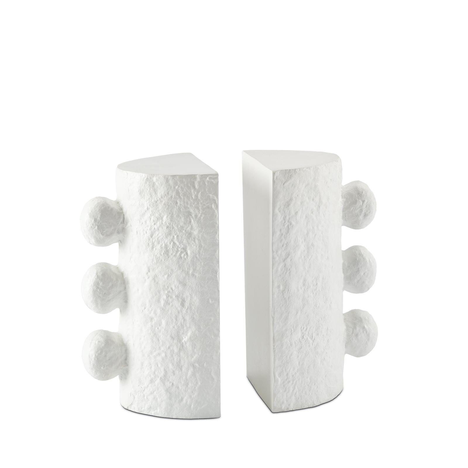 Sanya Bookend Set | White