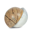 Flint Marble Accessory | Forest Brown and White