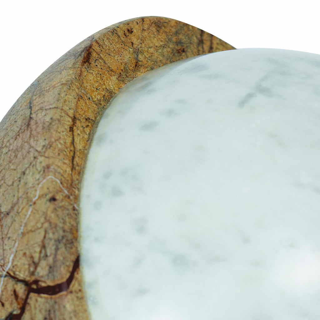 Flint Marble Accessory | Forest Brown and White