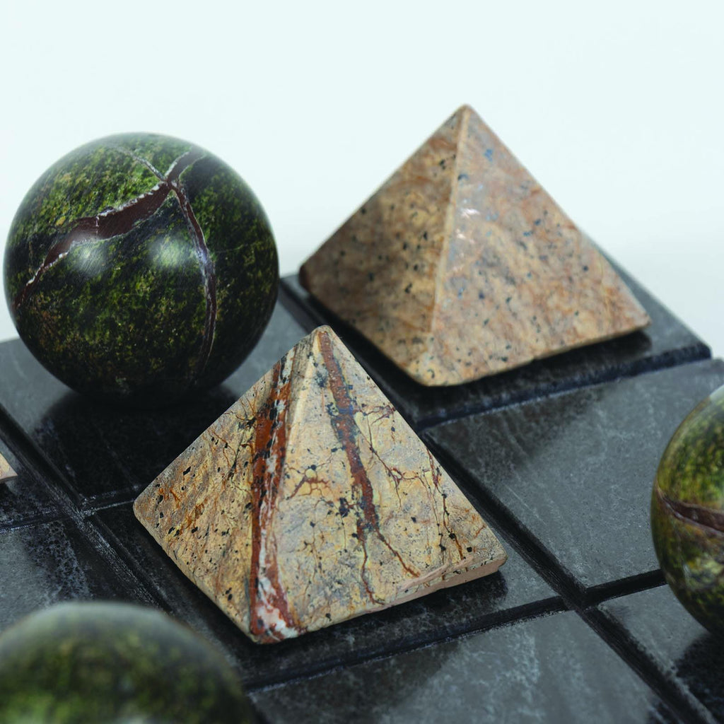 Tic Tac Toe Marble Board | Black