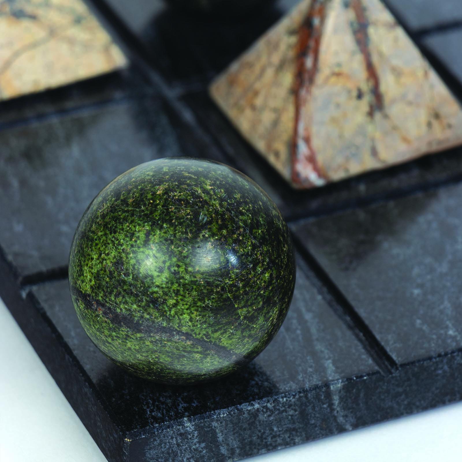 Tic Tac Toe Marble Board | Black