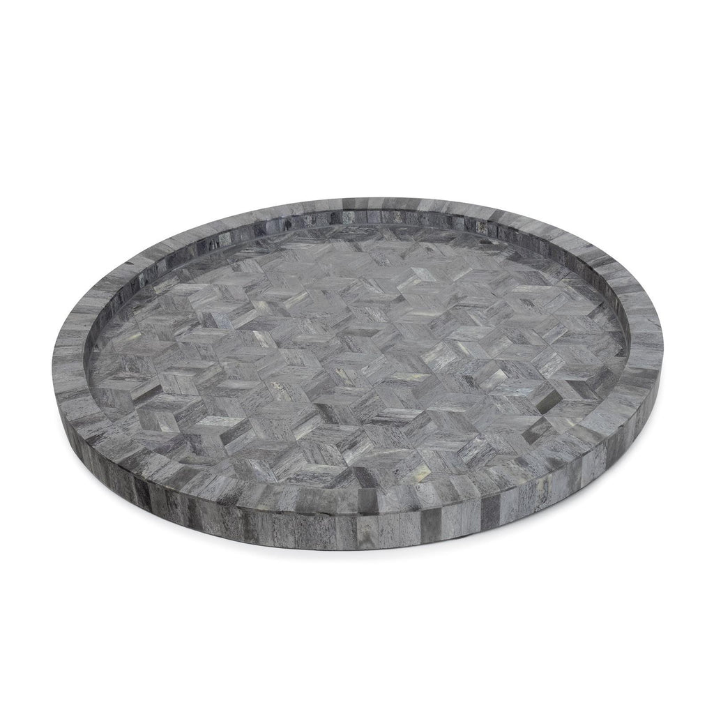 Jullian Bone Tray Small | Grey