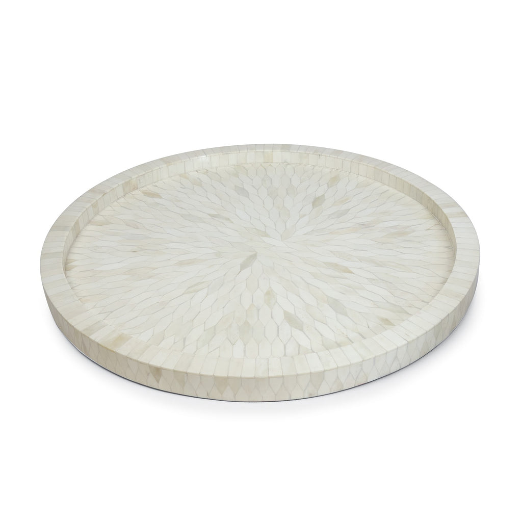 Jullian Bone Tray Small | White