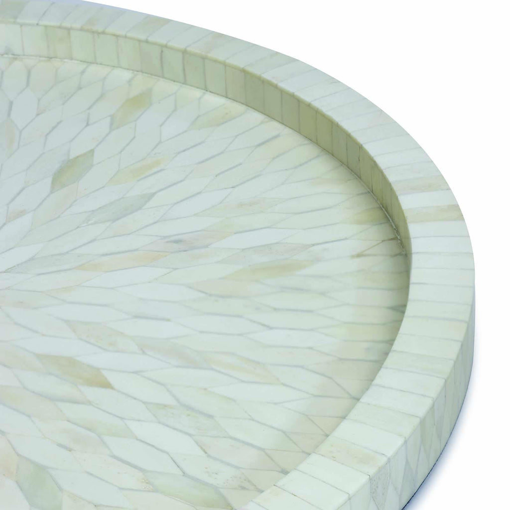 Jullian Bone Tray Small | White