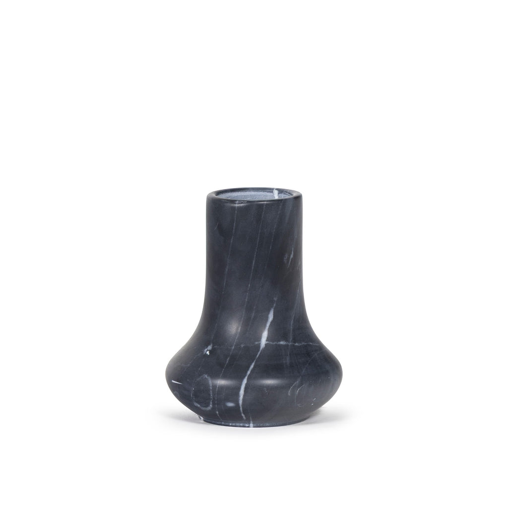 Jasper Marble Vase Small | Black