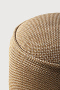 Donut Outdoor Pouf | Marsala Check Fabric