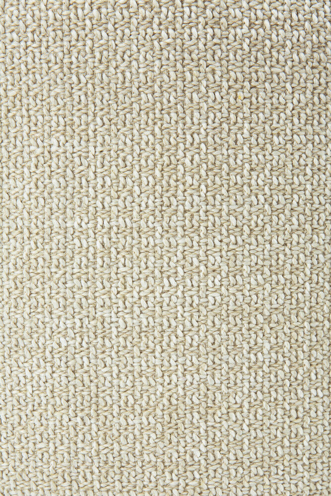 Donut Outdoor Pouf | Natural Check Fabric