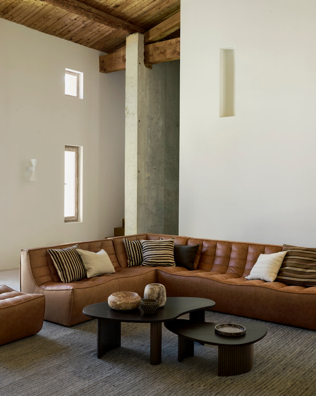 N701 Modular Sofa | Old Saddle Leather | 3 Seater