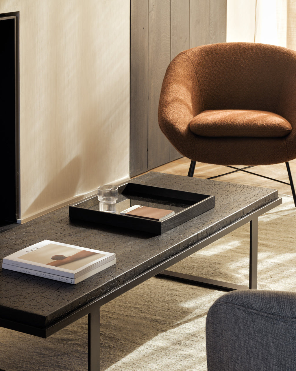 Barrow Lounge Chair | Copper Fabric