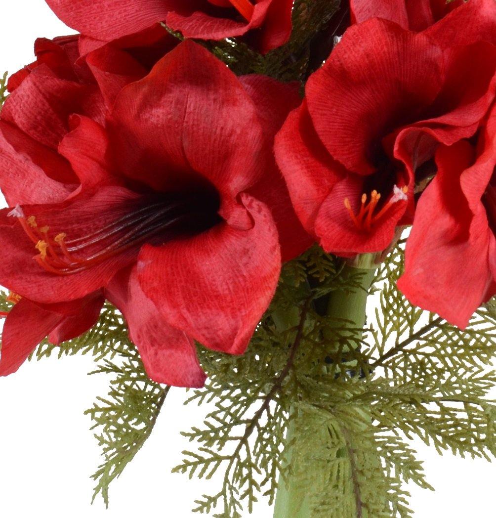 Amaryllis Wreath Bouquet Red