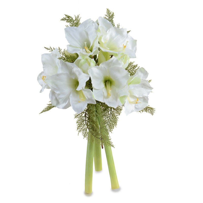 Amaryllis Wreath Bouquet White