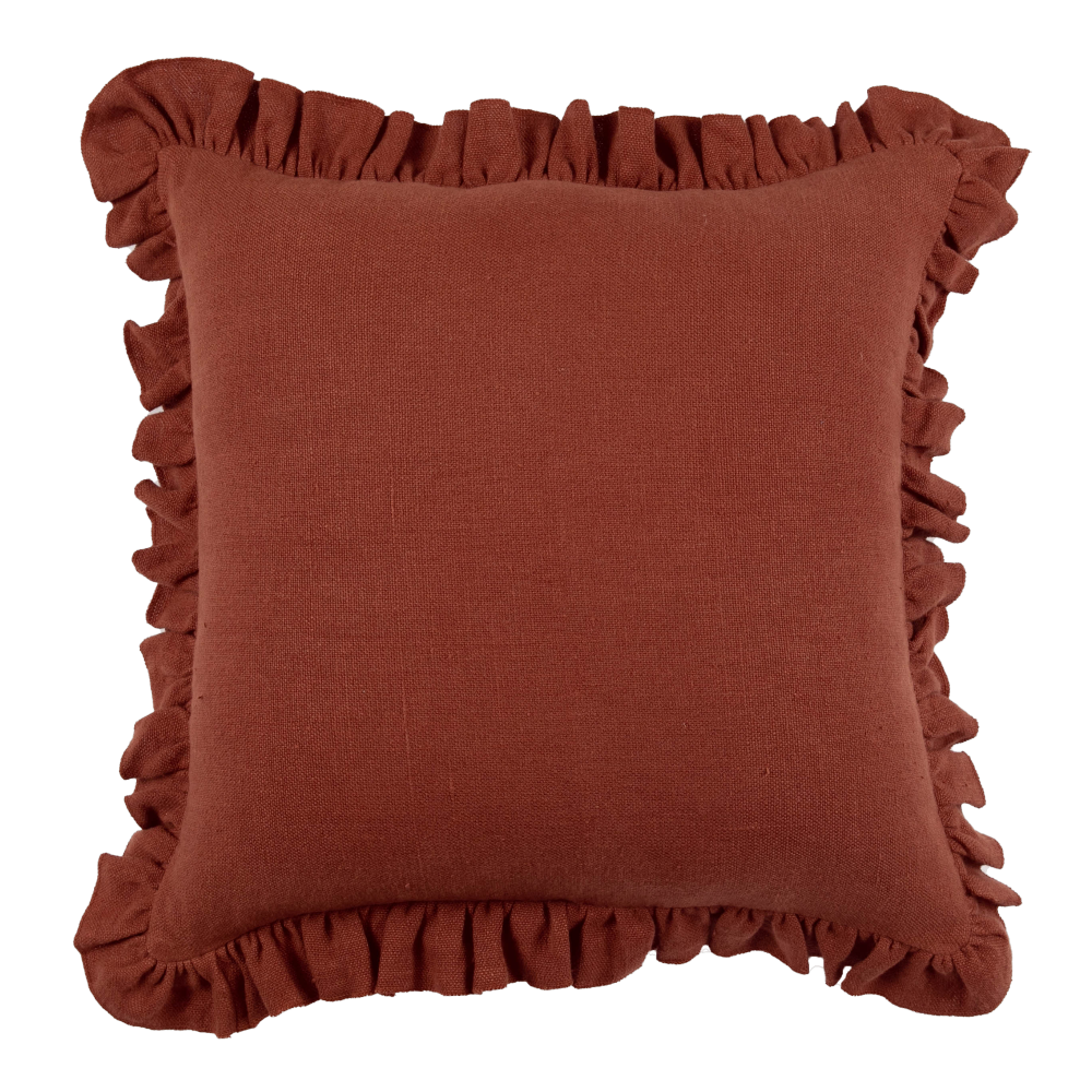 Anika Solid Saffron Pillow