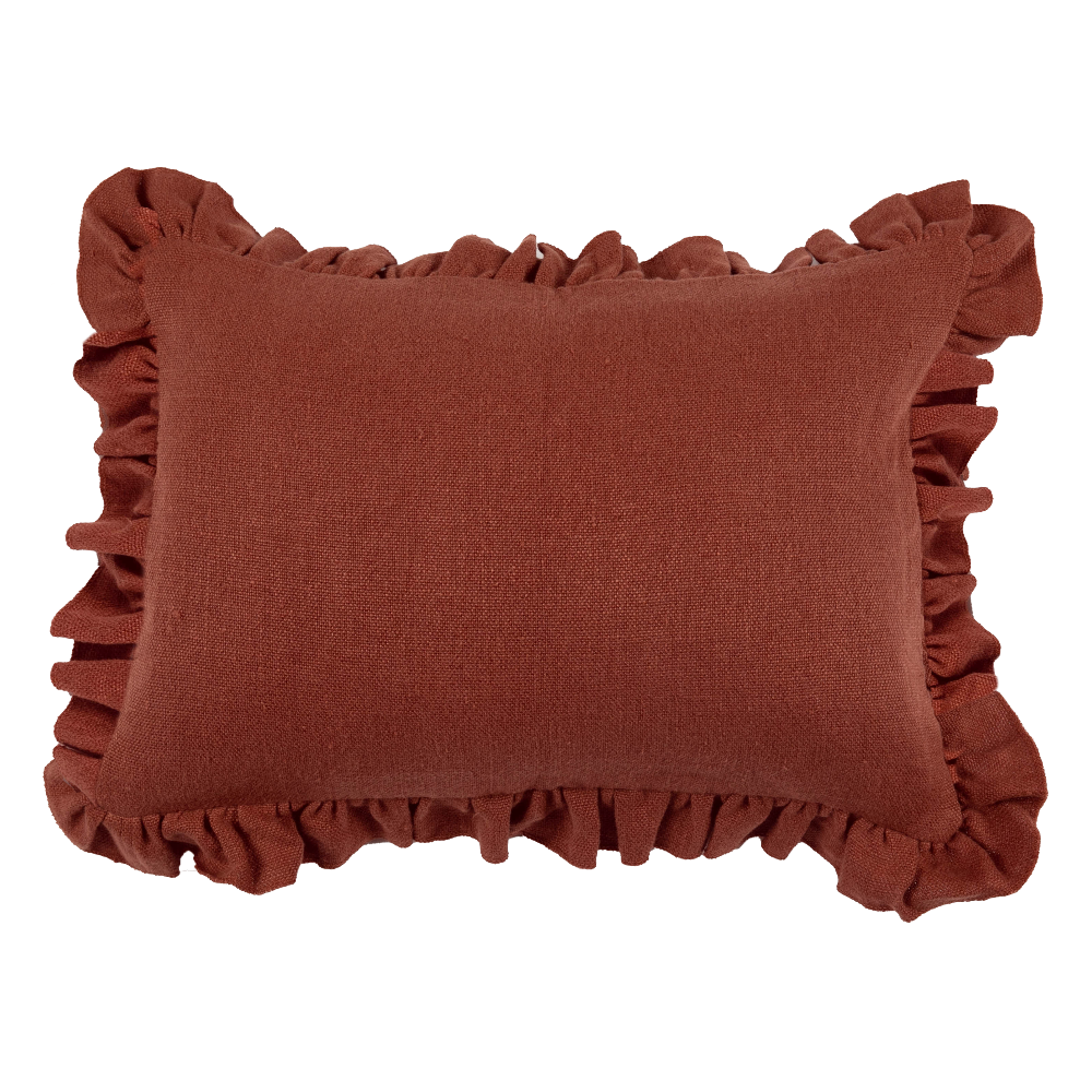 Anika Solid Saffron Pillow
